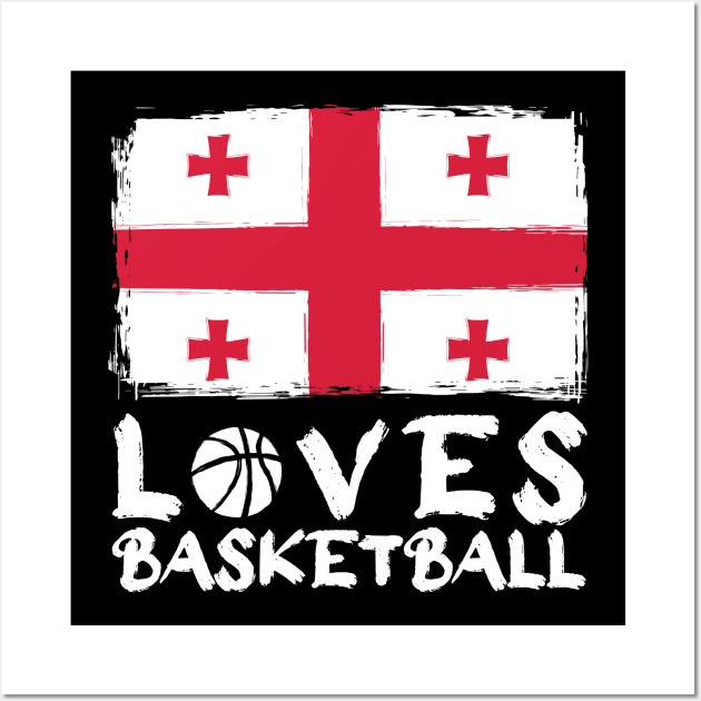 Georgia Loves Basketball Wall Art by Arestration